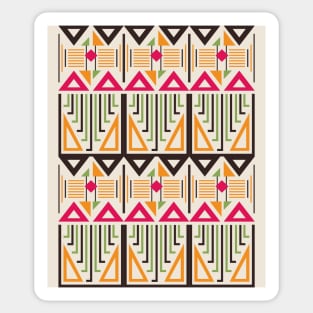 Unique Retro Pattern Sticker